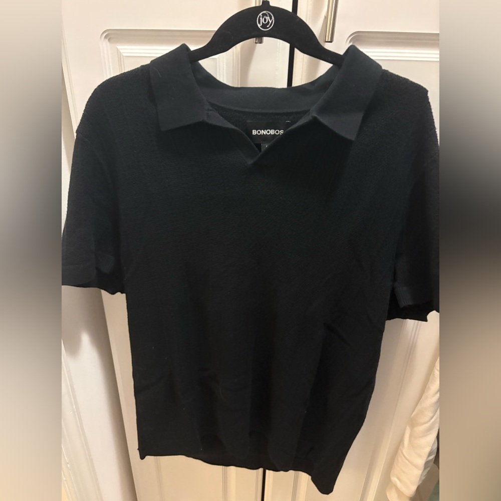 Bonobos Men's Black Polo Shirt